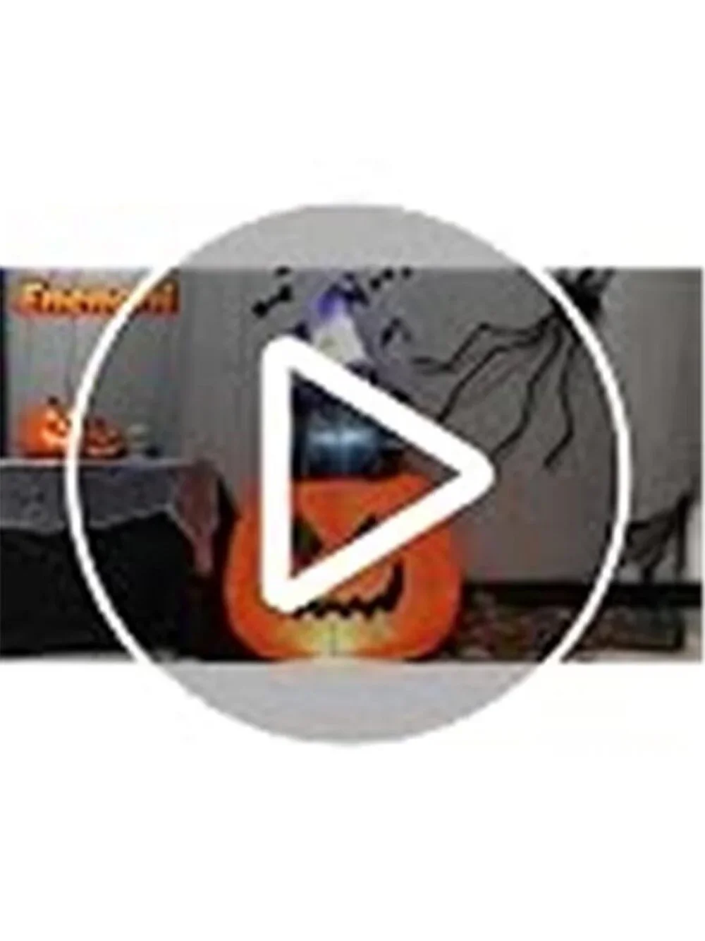 5.3 FT Halloween Inflatable Animated Witch Cat in Pumpkin, Blow Up Yard